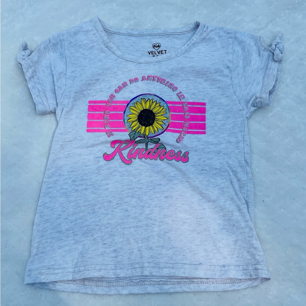 Pink Velvet Girls Size 5/6 Short Sleeved Shirt